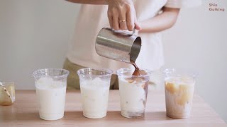 Home cafe | Making bottled and Iced Coffee orders