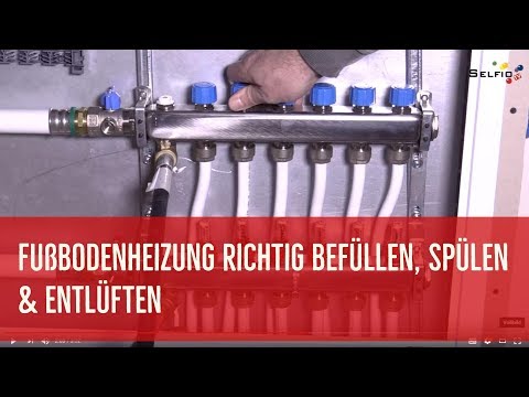 Fußbodenheizung richtig befüllen, spülen und entlüften