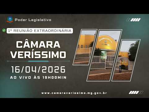 16042026 - 1ª Reunião Extraordinária - 20ª Legislatura - Câmara Municipal de Veríssimo, MG