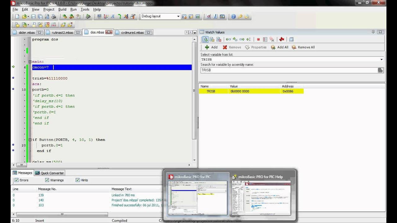 programacion en mikrobasic 2
