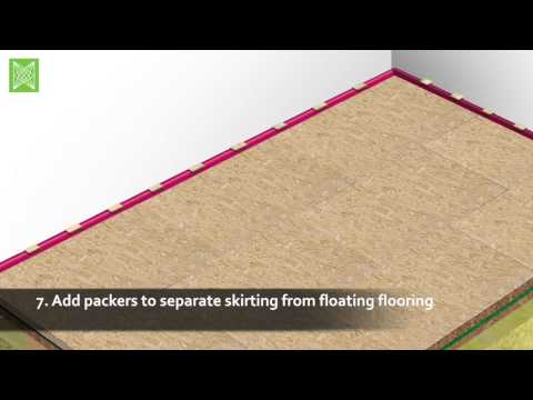 How to install Hush Panel 28 - a high quality acoustic floating floor panel