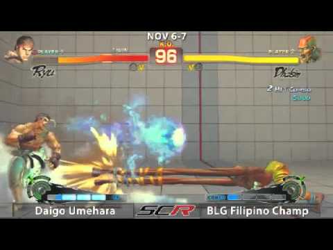 SSF4 SoCal Regionals Winners Finals Daigo (Ryu) vs Filipino Champ (Dhalsim)
