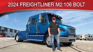 A preview image of the linked video showcasing 2024 Freightliner M2 106 Bolt