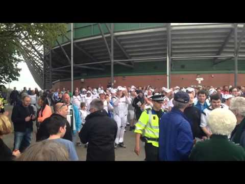 Hartlepool Fans dressed as Storm Troopers - last game of the season 2015/16