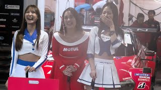 【高岡みほさん/密照幸映さん/風間そらさん MOTUL オーテックレースアンバサダーNissan nismo】SUPERGT  ピットウォーク SUGO 2024.09.22