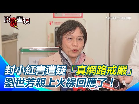 【#原音重現】封小紅書遭疑「真網路戒嚴」劉世芳親上火線回應了！重申台灣是有法治的地方 再轟小紅書已讀不回.不管台灣法制 值得我們去支持他？沈伯洋也被問「打詐為何不是封臉書？」曝最大關鍵..｜三立新聞網