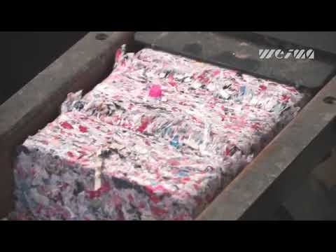 WEIMA WLK 800 shreds and TH 1500 briquettes textiles YouTube 360p