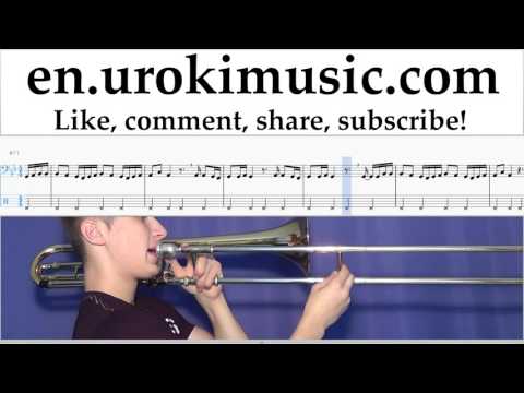How to Play Trombone Felipe Pelaez feat. Maluma - Vivo Pensando En Ti Tabs um-i352