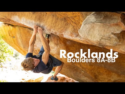 Rocklands bouldering 8A-8B