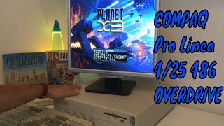 Compaq Pro Linea 4/25s intel Overdrive 486 Retro PC