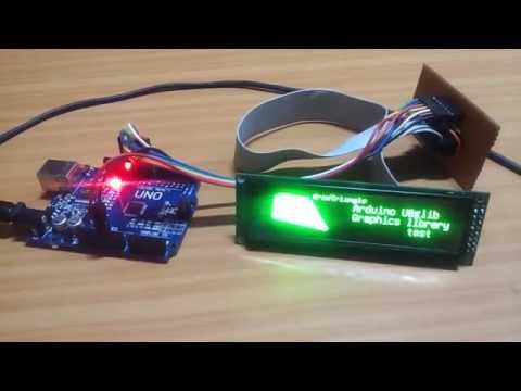 Arduino with Graphics 256x64 OLED
