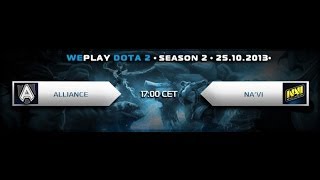 Weplay D2L playoff:NaVi vs Alliance game 1