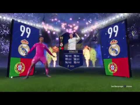 OMG!!! WE GOT FUC**G  99 RONALDO TOTY IN A PACK!! / FIFA 18