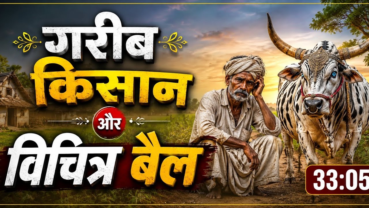 गरीब किसान और विचित्र बैल | Hindi kahani | Hindi cartoon Moral stories cartoon story#like #comment