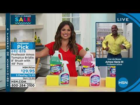 Professor Amos Tampico Bristle 8" Brush with 48" Pole