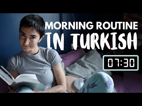 Slow Turkish Listening For Beginners (w/ subtitles) My Morning Routine