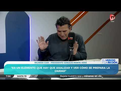 En estudios, Ricardo Cian Pdte. Cocnejo Monte Vera: Proyectos y Plan de Contingencia