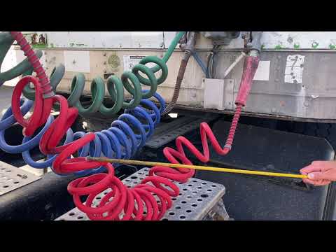 Подготовка с пояснениями к Pre-Trip inspection, Position 'COUPLING SISTEM', Florida