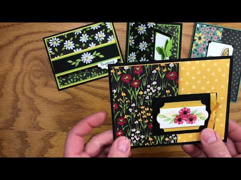 Flower & Field Designer Series Paper Fun Fold Card Samples
