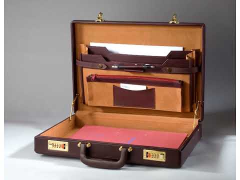 Solid brown Leather Briefcase