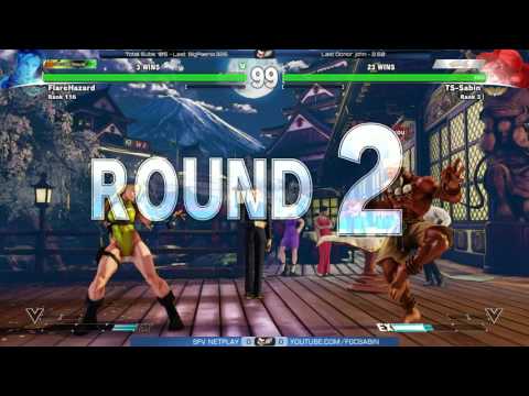 SFV Netplay - FlareHazard vs TS Sabin [720p/60fps]