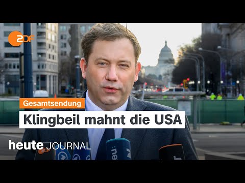 heute journal vom 12.01.2026 Wadephul und Klingbeil auf US-Reise, Ermittlungen gegen Fed-Chef Powell