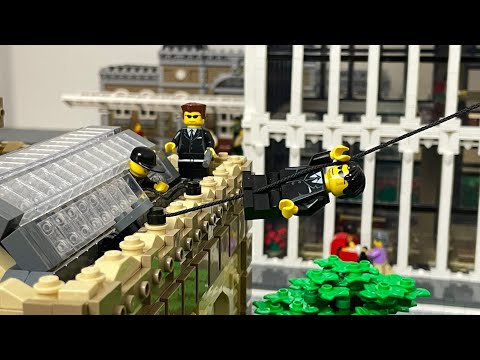 Bau einer Lego Stadt Teil 173. - Geldfälscher-Bande bricht ins Museum ein