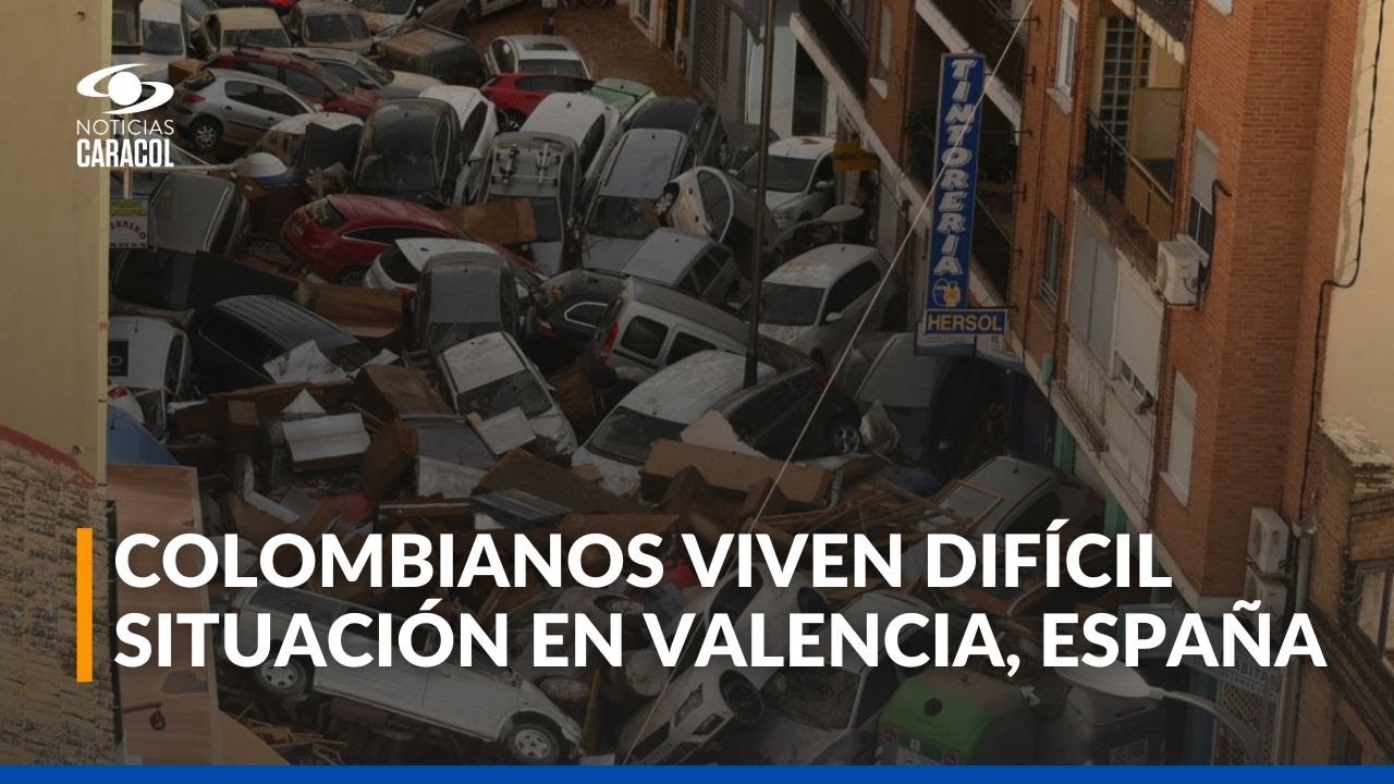 Hablan colombianos residentes en Valencia, España, sobre inundaciones por la DANA