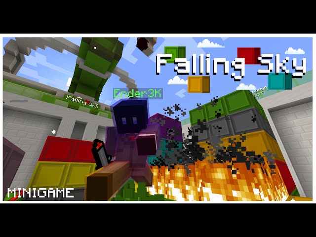 Falling Sky (Dodge the bocks) Minigame Minecraft Map