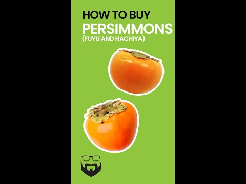 How to Buy Persimmons (Fuyu and Hachiya) #shorts