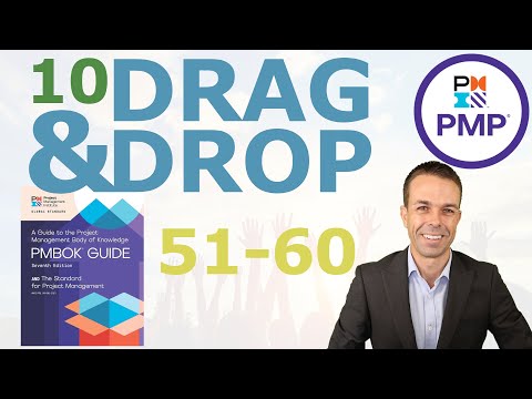 10 PMP Drag Drop Questions 1 to 10