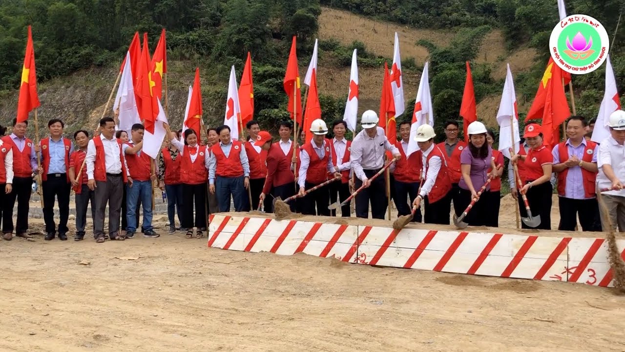 Lễ khởi công 84 Nhà Chữ thập đỏ tại xã Trung Sơn, huyện Quan Hóa, tỉnh Thanh Hóa