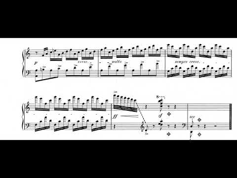 Andre Caplet - Deux Divertissements for Harp (1924) [Score-Video]