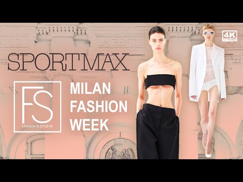 SPORTMAX Spring/Summer 2025 Milan Fashion Week 4K FULL FASHION SHOW | Jeanne Cadieu and Irina Shayk