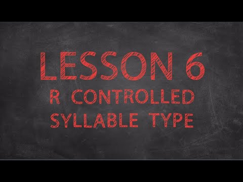 Sound It Out Episode #6 - R Controlled Syllable Type