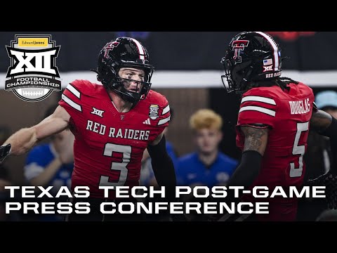 Texas Tech Post-Game Press Conference | 2025 Edward Jones Big 12 Football Championship