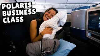 13 Hours in United's POLARIS BUSINESS CLASS (flying standby) - YouTube