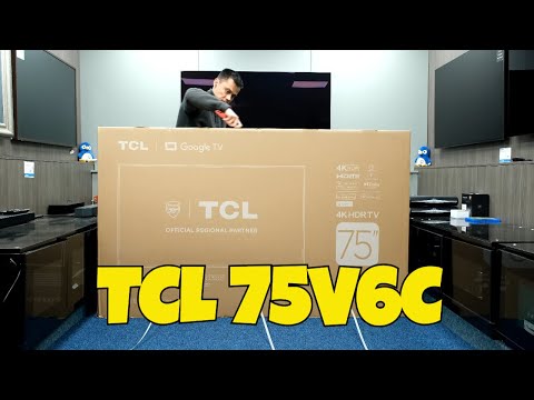 Unboxing the AMAZING Value TCL  75" 4K TV 75V6C-UK - Only £599, Best Budget TV 2025?