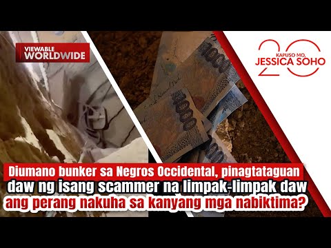 Diumano bunker, pinagtataguan daw ng scammer ng limpak-limpak na pera? | Kapuso Mo, Jessica Soho