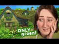 building in the sims, but everything must be GREEN