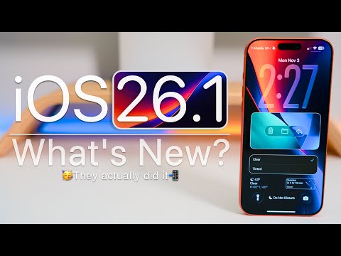 iOS 26.1 is Out! - What's New?