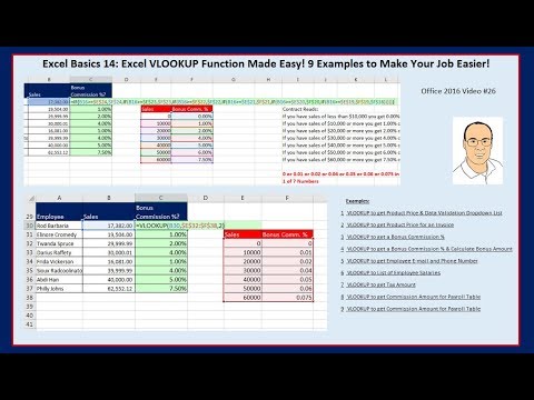 Free Excel Basics Course at YouTube