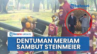 21 Dentuman Meriam Sambut Presiden Jerman di Istana, Steinmeier Terpukau Disambut Tarian Tradisional