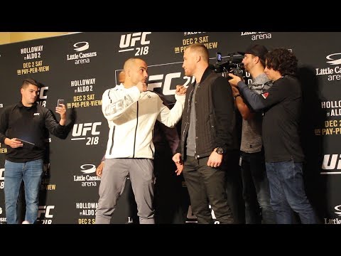 UFC 218 Media Day: Eddie Alvarez vs. Justin Gaethje staredown