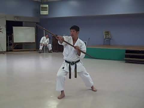 Iha Mitsutada,  Ryukonkai Kobudō,  Choun no kon bō kata (Slow speed)