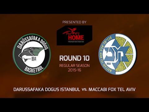 Highlights: RS Round 10, Darussafaka Dogus Istanbul 66-70 Maccabi FOX Tel Aviv