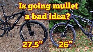 Making my old 26" full suspension bike into a 27.5" mullet MTB