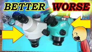 EAKINS VS RF4 trinocular microscope comparison