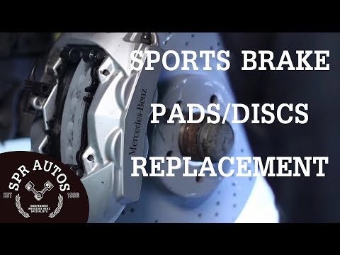 Mercedes sports pack brake pads & discs replacement
