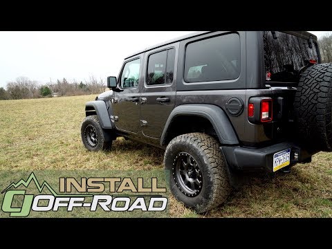 2018-2020 Jeep Wrangler JL Sport/Sahara Gets 35" Tire Ready with a ReadyLIFT SST 2-1/2" Lift Kit